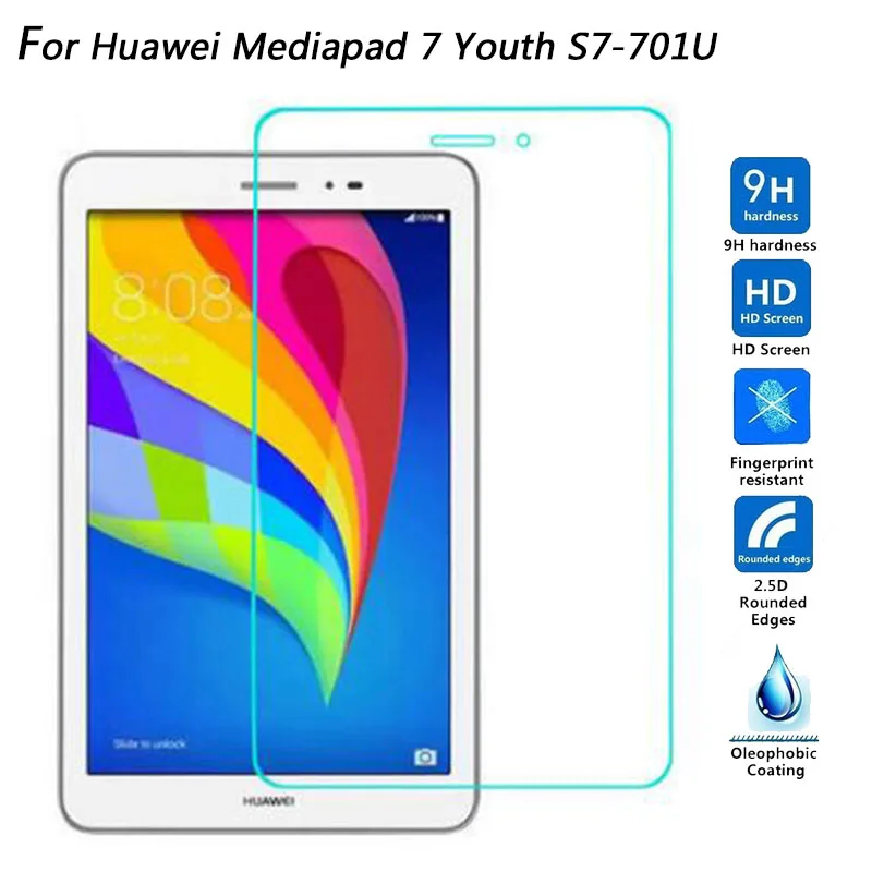 9 H Взрывозащищенный протектор экрана из закаленного стекла для huawei MediaPad 7 Youth S7-701