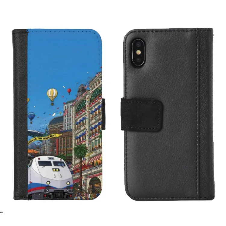 Кожаный чехол книжка для iPhone X/6/7/8/6 plus/7 plus/8 plus Прямая поставка|Бамперы| |