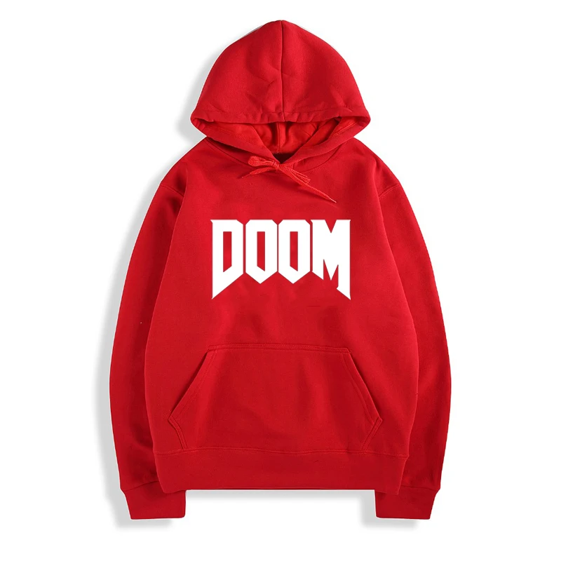 Толстовка с капюшоном DOOM зимний высококачественный мягкий хлопковый пуловер