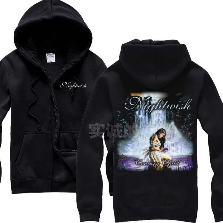9 24 конструкции Harajuku cry Ангел Nightwish хлопок готические толстовки оболочки куртка на молнии рок толстовка, Спортивная кофта, худи из флиса, верхняя одежда - Цвет: 9