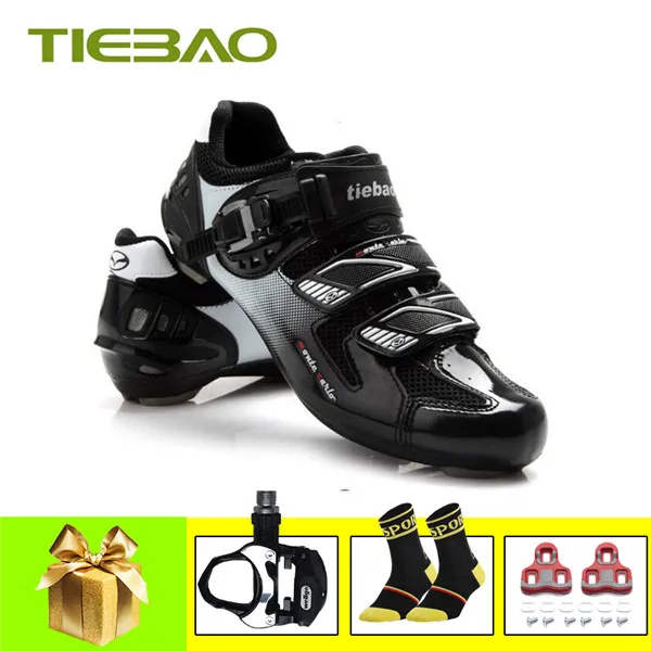 pedals for 1303 B Tiebao sapatilha ciclismo, мужская и женская велосипедная обувь, дорожные педали, SPD-SL, zapatillas deportivas hombre, уличные кроссовки суперзвезды - Color: pedals for 1303 B