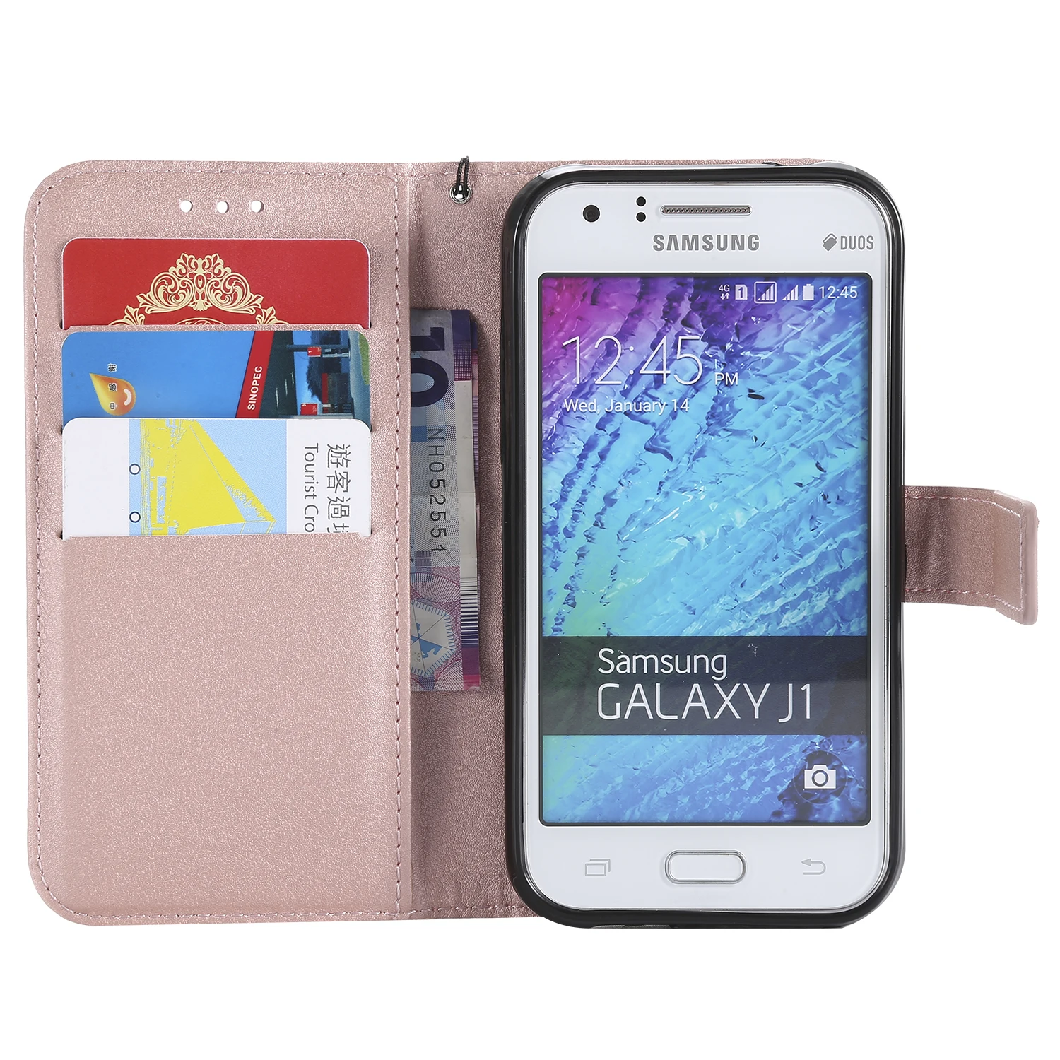 Чехол для Samsung Galaxy J1 2015 J100 J100H DS SM-J100H J100FN SM-J100FN J100F чехлы с откидной крышкой телефона