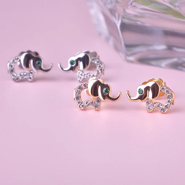 Детские серьги Blucome маленькие с австрийским кристаллом украшение в Корейском