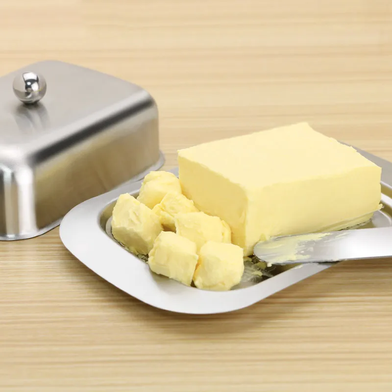 Ящик для масла из нержавеющей стали хранения фруктового салата обеденный поднос