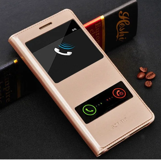 Чехол для Huawei Honor 7 dual Вид из окна флип искусственная кожа задняя крышка 7|case for huawei