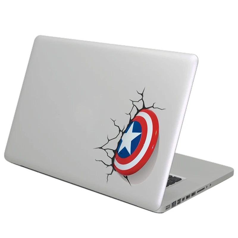 Капитан Америка щит красочные наклейки для ноутбука Apple Macbook Pro Air retina 11 12 13 15 17 дюймов Mac поверхность книга кожи наклейка
