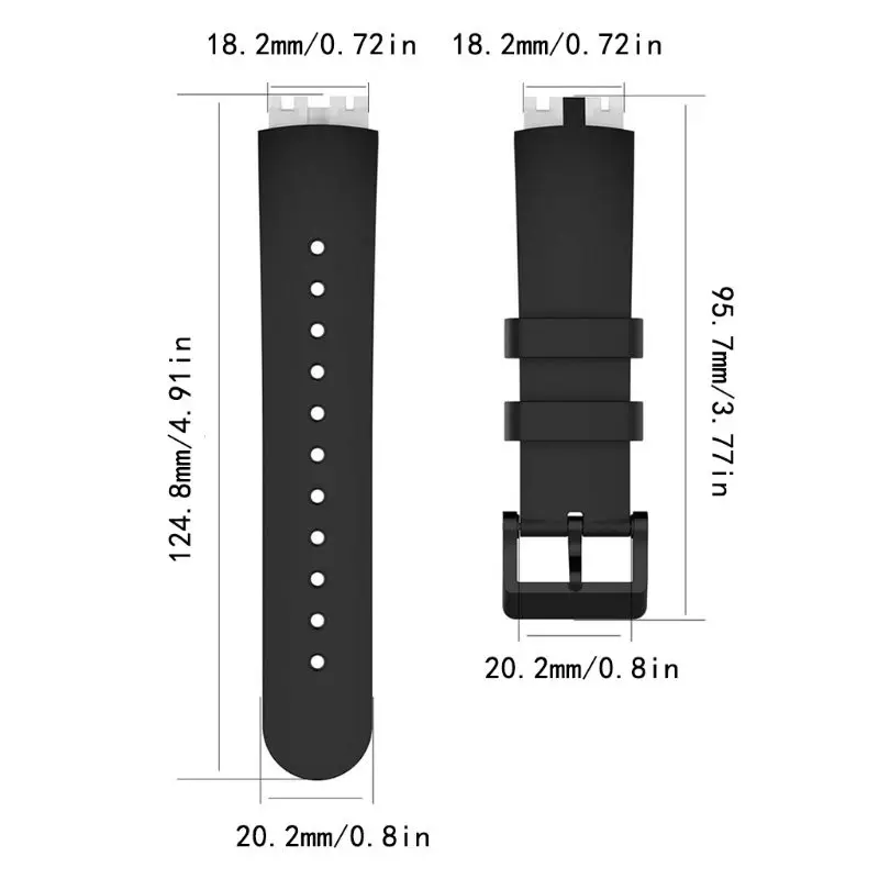 Силиконовый сменный ремешок для часов 1 комплект браслет Ticwatch S Smartwatch