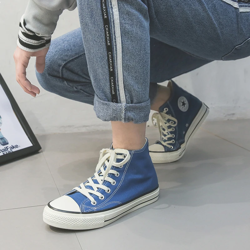 2019 High Top Canvas Men Shoes Sneakers Espadrilles Spring Autumn Lace Up Casual Zapatillas Sapato Masculino | Обувь