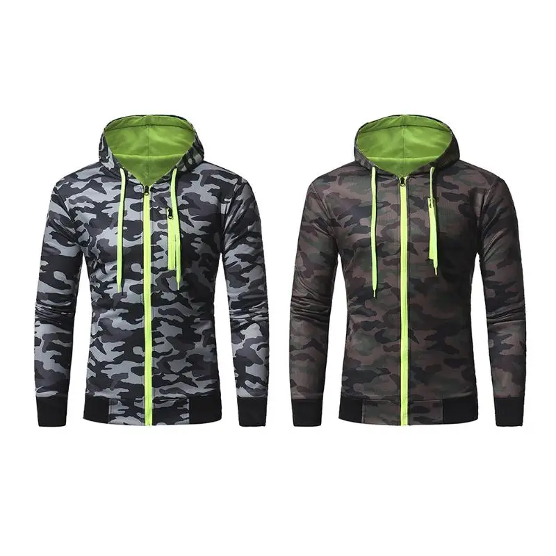 Новейшая новинка осень-зима Для мужчин толстовки камуфляж Повседневное