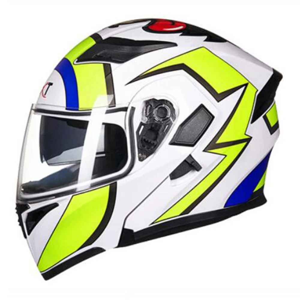 Colour 2 GXT флип мотоциклетный шлем мотокросса Краш шлем дышащий комфорт Moto Doublel объектив полный шлем для мотоцикла - Цвет: Colour 2