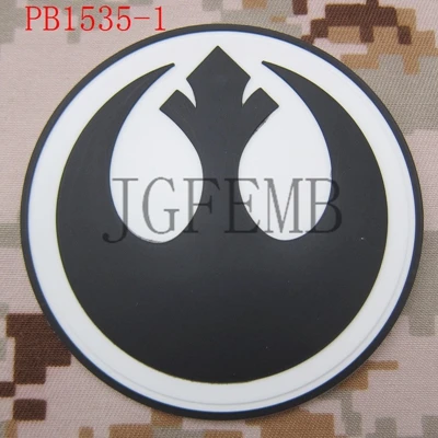 Rebel Alliance тактический военный боевой дух 3D ПВХ патч - Цвет: PB1535 white