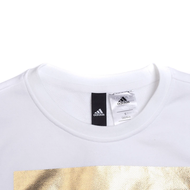 Новое поступление оригинальный Женский пуловер из фольги Adidas G CREW BOS спортивная