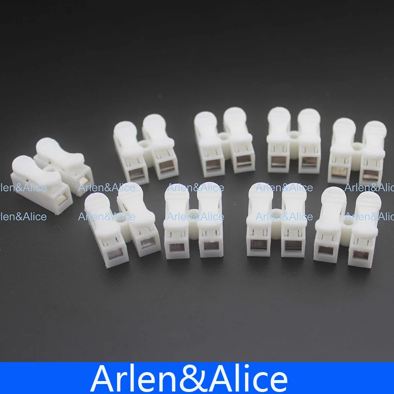 500 шт. 2 pin быстрый кабель разъем Клемма 10 А 250 В|terminal connect|connector terminalconnector adapter |