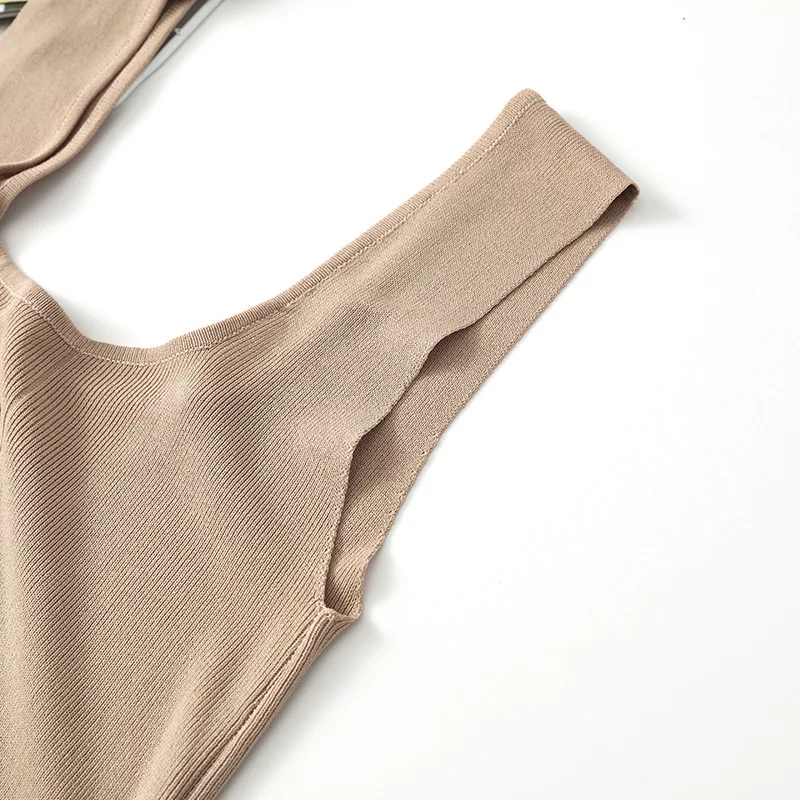 Женский высококачественный сексуальный простой однобортный Тонкий Трикотажный