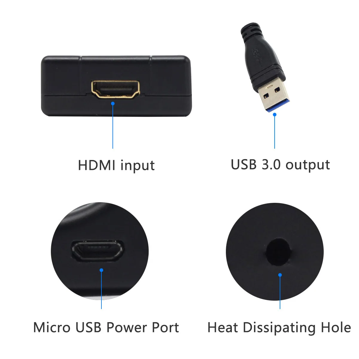 Wiistar HDMI к USB 3 0 видео захвата Dongle 1080P 60FPS Видео Аудио захватывающая игра рекордер
