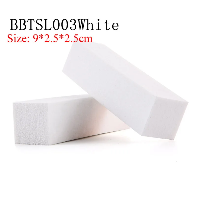 4PcBBTSL003White 4 шт./лот пилочки для ногтей сетчатые полировальные инструменты губка пилка для ногтей буферная пилка для маникюра гелевая пилка DIY шлифовальный блок EVA для ногтей буферные сверла наборы - Цвет: 4PcBBTSL003White