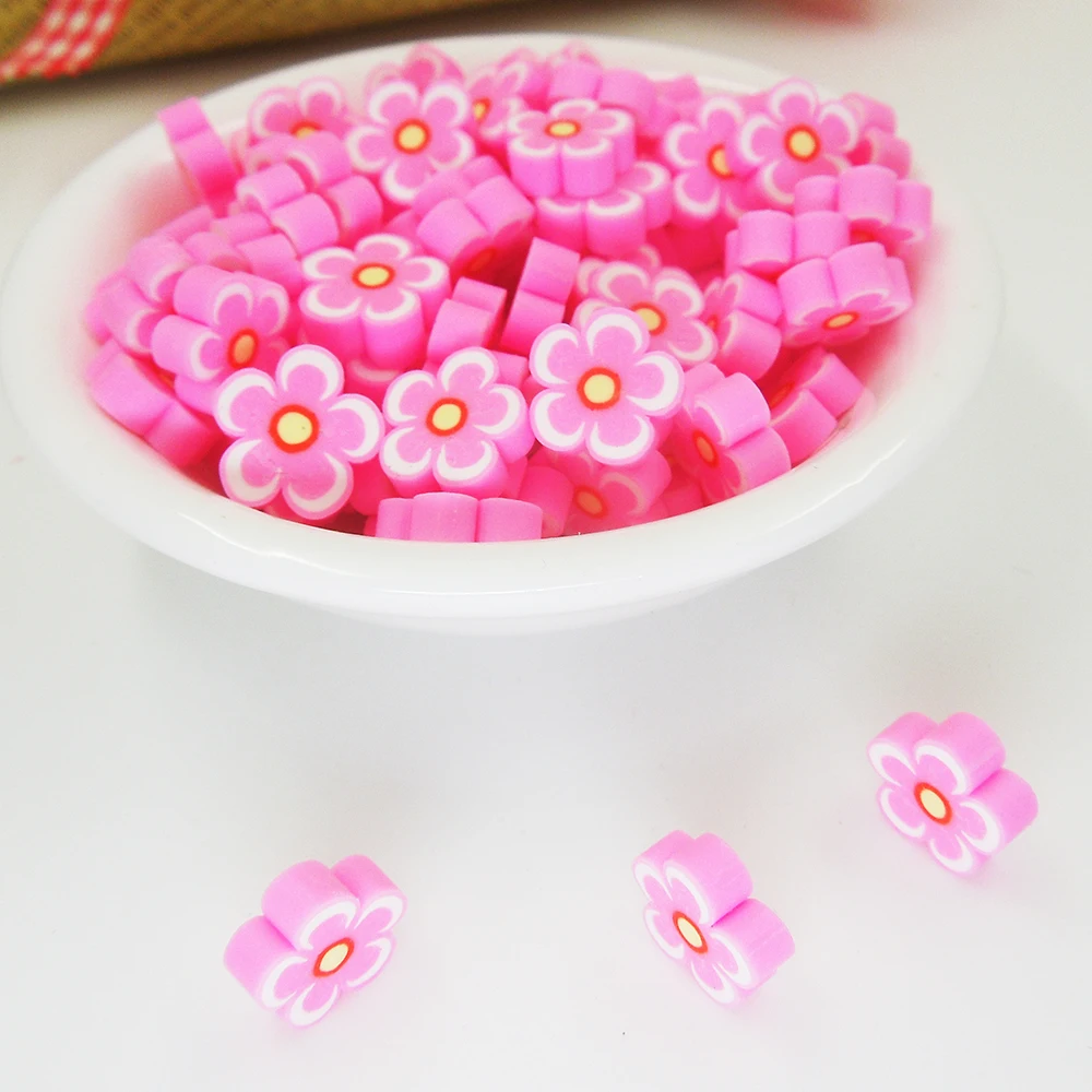 30 шт. 11*11*3 мм Детские очаровательные цветы FIMO DIY клей на одежду обувь