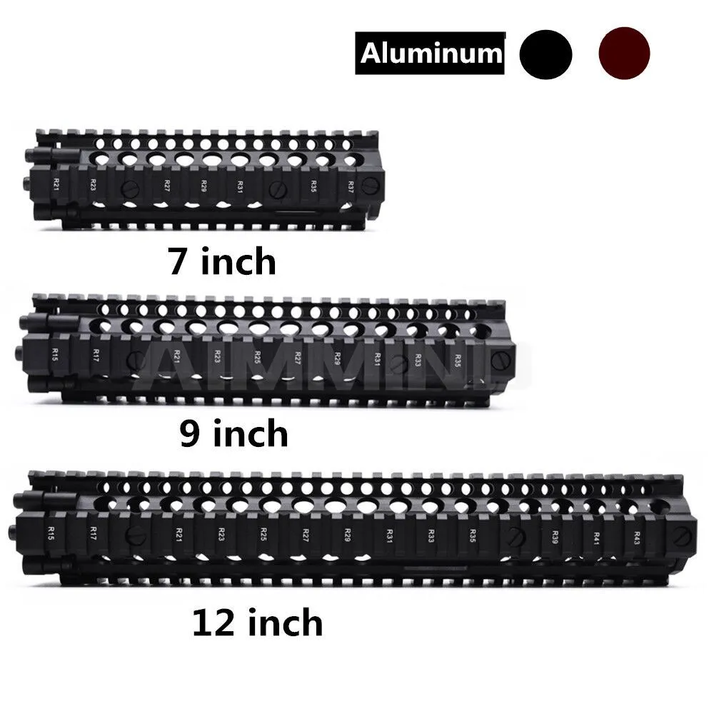 Алюминий Жесткий пальто анодированный MK18 RISII " 9" 1" страйкбол handguard черный CB тактический рельс Подходит Для GBB