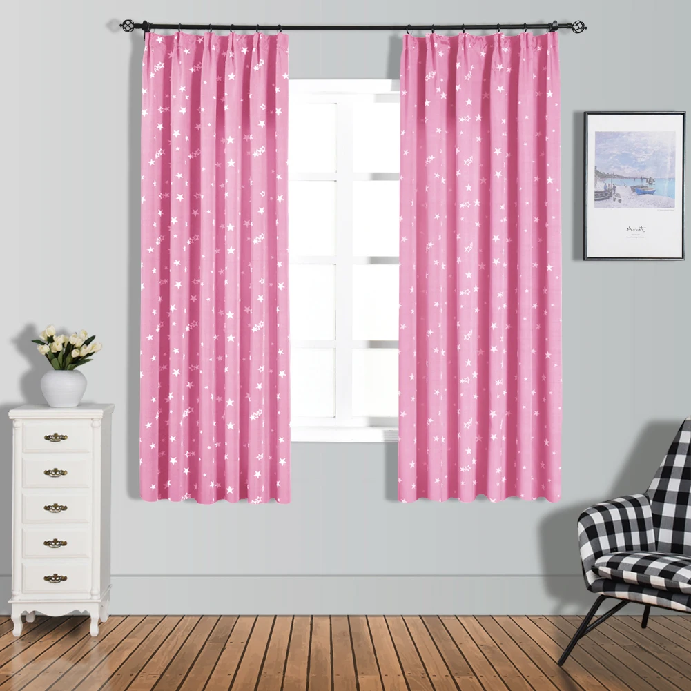 Короткие шторы NAPEARL со звездами жаккардовые капли для спальни окна кухни