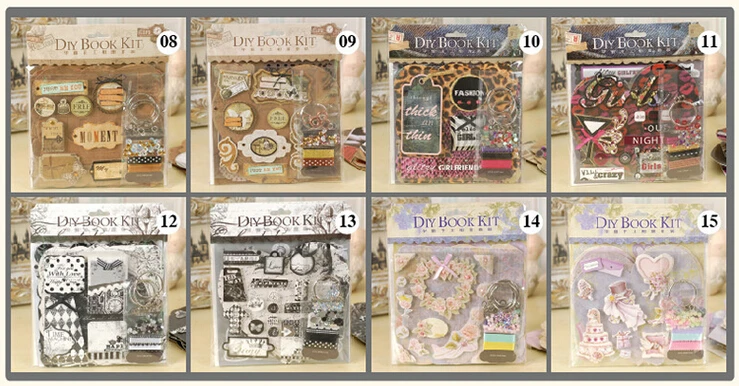 Мини-альбом для скрапбукинга девочек/фотоальбом свадьбы винтажный альбом на