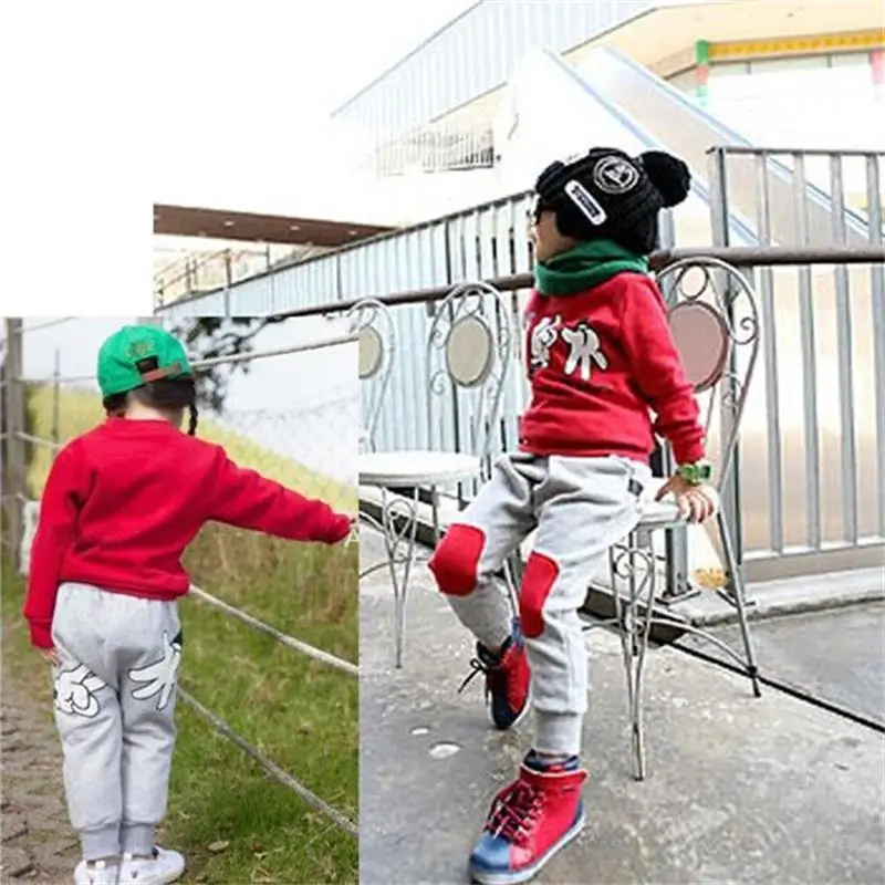 Spring Autumn Children Clothing Set New Casual Kids Sportswear Finger Games Pattern 2 3 4 5 6 7 Year Boys Girls Tracksuits | Детская