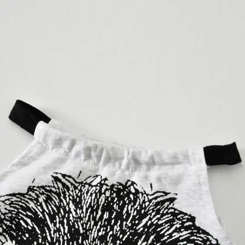 Комбинезоны на бретельках с принтом льва для девочек серый комбинезон без