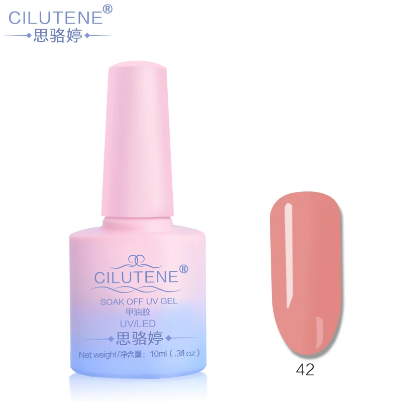 42 10ml 108 Pure Colors Gel Varnish Nails Art Vernis UV LED Primer Semi Permanent LED Soak-Off Gel Lacquer Gel Nail Polish 31-60 - Цвет: 42