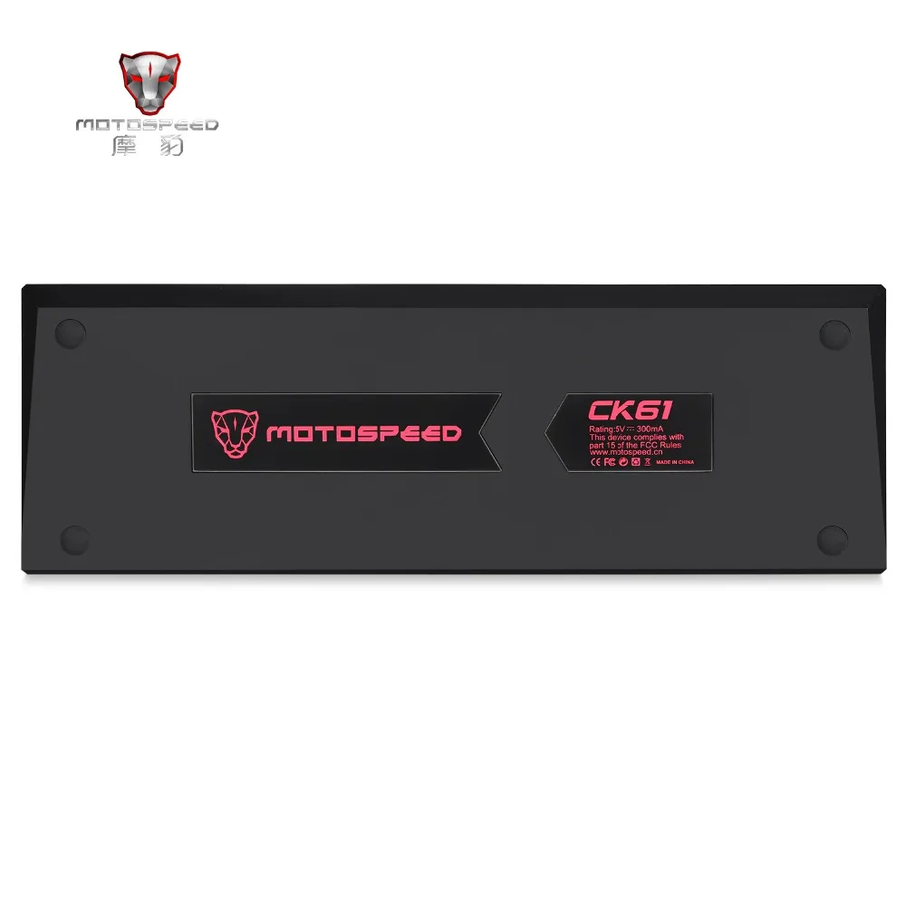 MOTOSPEED CK61 портативная механическая клавиатура 61 клавиша RGB подсветка пользовательское освещение с коробкой ось машина Разделение планшет Рабочий стол