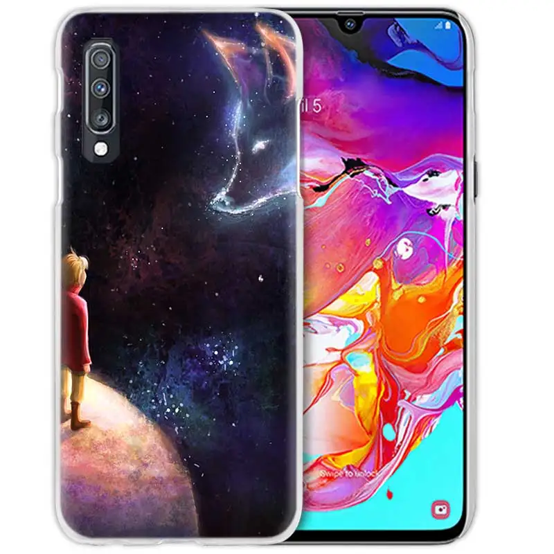 03 С принтом «Маленький принц», чехол с лисой для samsung Galaxy A50 A70 A20e A40 A30 A20 A10 A8 A6 плюс A9 A7 Жесткий Прозрачный поликарбонатный чехол для телефона чехол - Цвет: 03