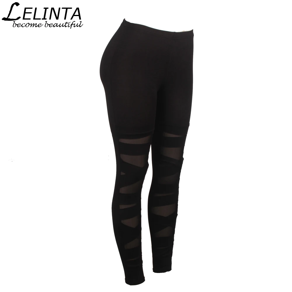 LELINTA женские леггинсы черные фитнес брюки новое поступление простые эластичные