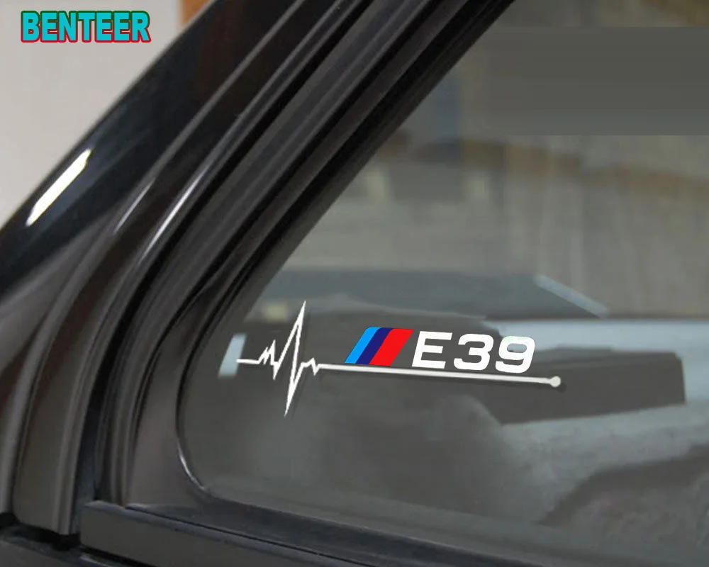 Наклейки на автомобильные окна с логотипом E30 E34 E36 E39 E46 E60 E90 для bmw 1 3 5 серии m3 m5 120i