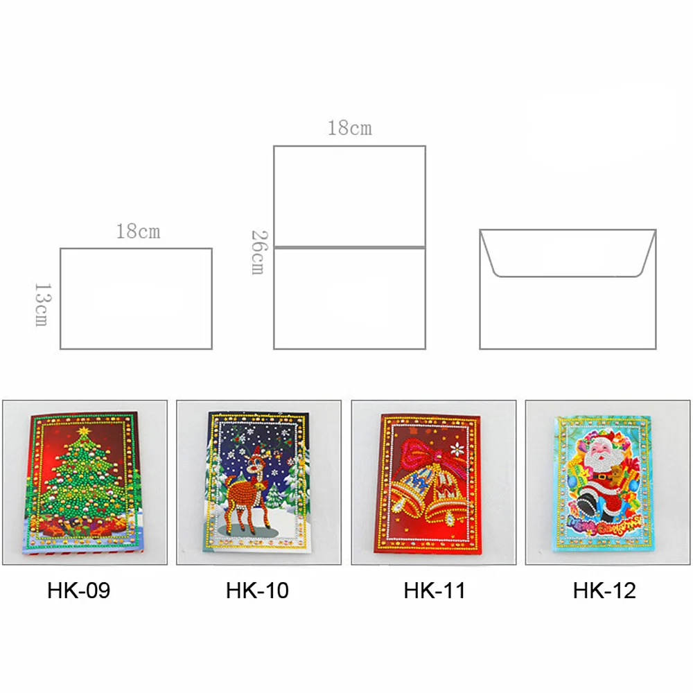 Набор для алмазной вышивки сделай сам картина в виде рождественской елки Санта