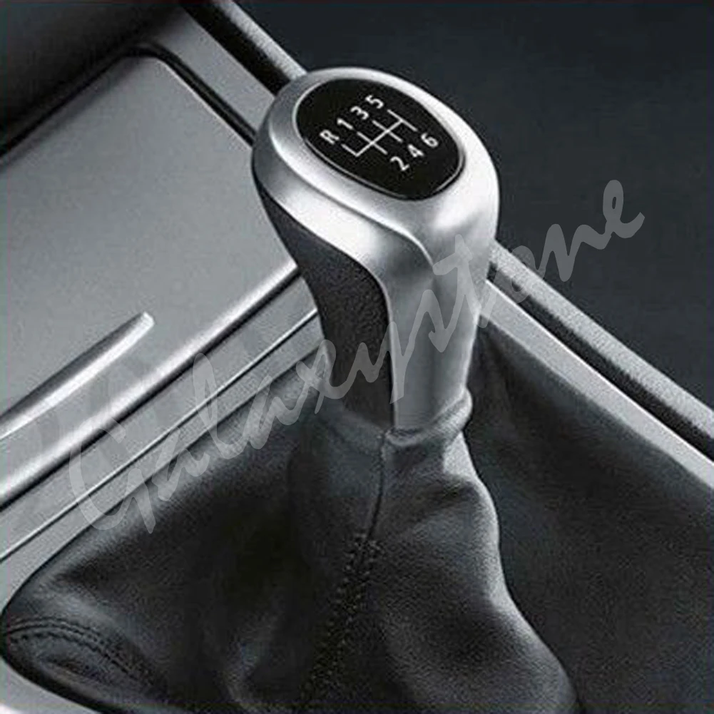 5 Speed 6 Car Gear Shift Knob For BMW 1/3/5/6 Series X1 X3 X5 Matte Silver | Автомобили и мотоциклы