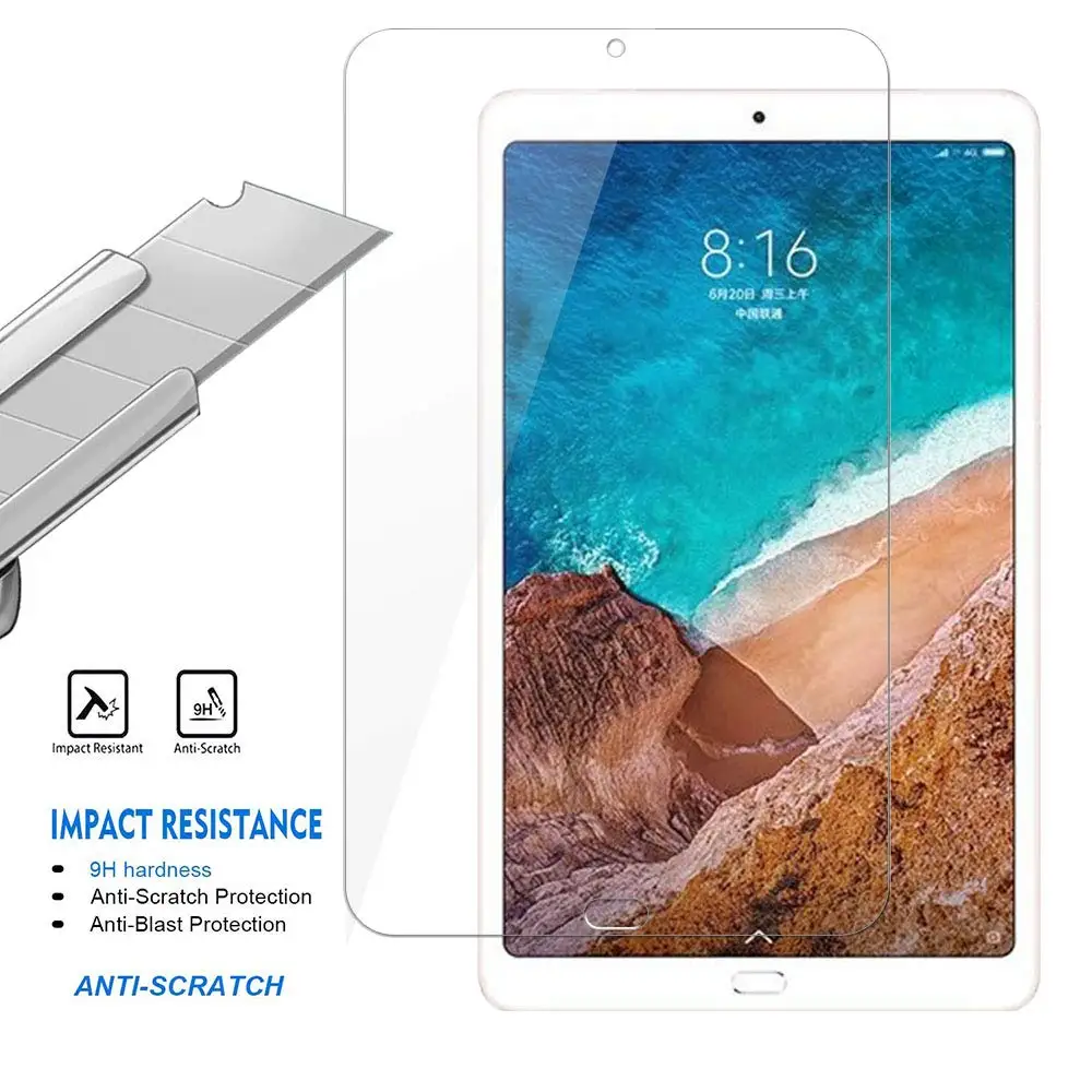 С уровнем твердости 9H закаленное Стекло для Xiaomi mi Pad mi pad 4 8,0 дюймов mi pad4 ПЛЮС 10,1 планшет Экран протектор Защитная пленка, стекло Защита
