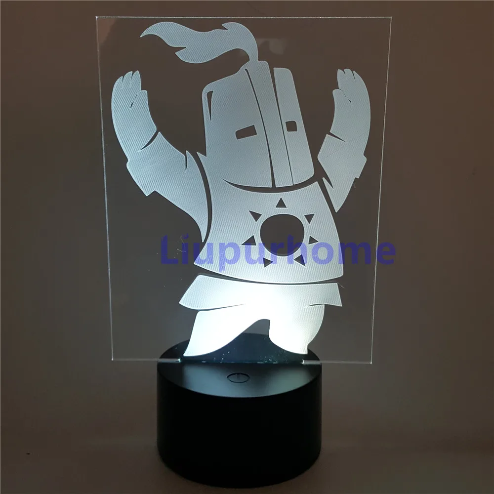 Dark Souls Solarie ночник 3D LED изменяющее освещение Solaire of Astora новинка мультфильм свет