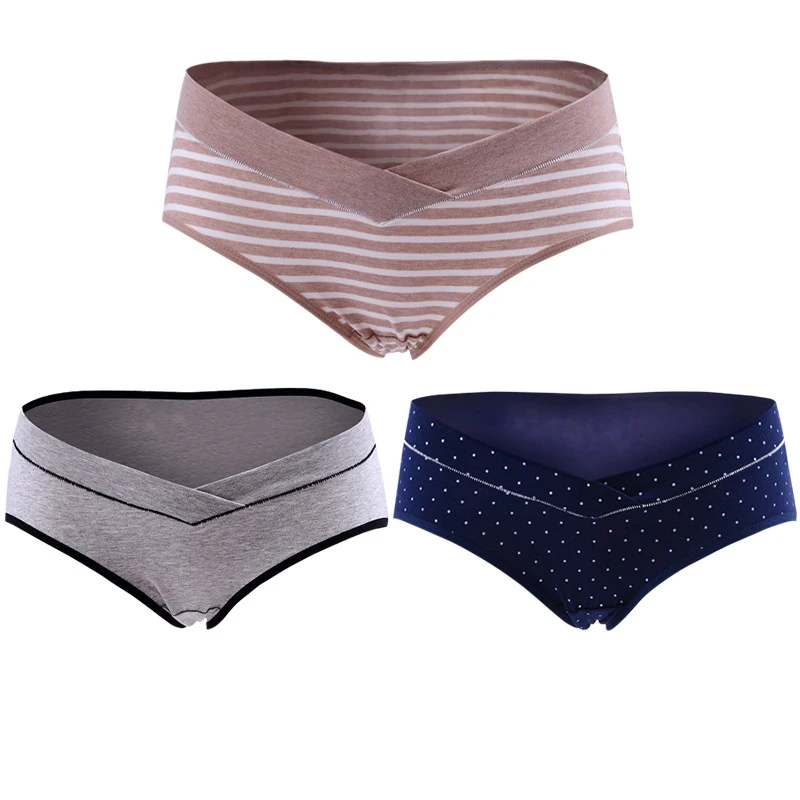 3 шт./лот Хлопок материнства трусики Костюмы хлопок с заниженной талией интимное