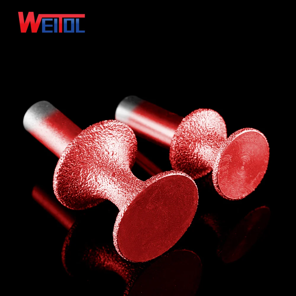 WeiTol, 1 шт. полукруглые фрезы, Классические фрезы ogee, Фрезы с ЧПУ, Вакуумные Паяные профильные фрезы, каменный нож
