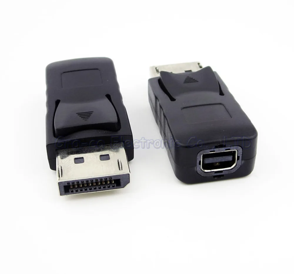 2pcs/lot DP male to MINI female connector Connect the DisplayPort port on graphics card or laptop | Электроника