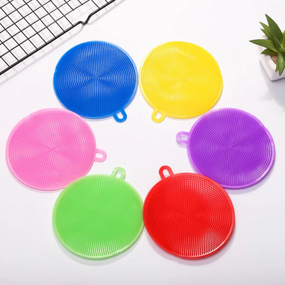 1 шт. волшебная силиконовая щетка для посуды прочные чистящие щетки чаши чистящая