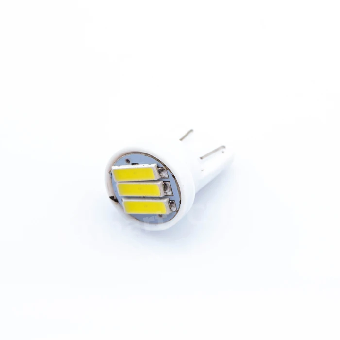 2X T10 3 SMD 7014 светодиодный 3SMD 7020 1 Вт белого и синего цвета красный зеленый желтый W5W