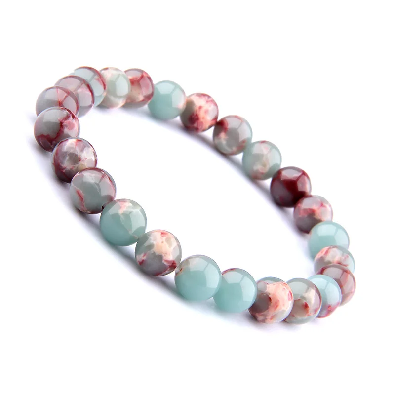 Natura ShouShan камень бусины браслет 8 мм круглый камень браслет Diy braceletMarking для женщин Красота ювелирные изделия