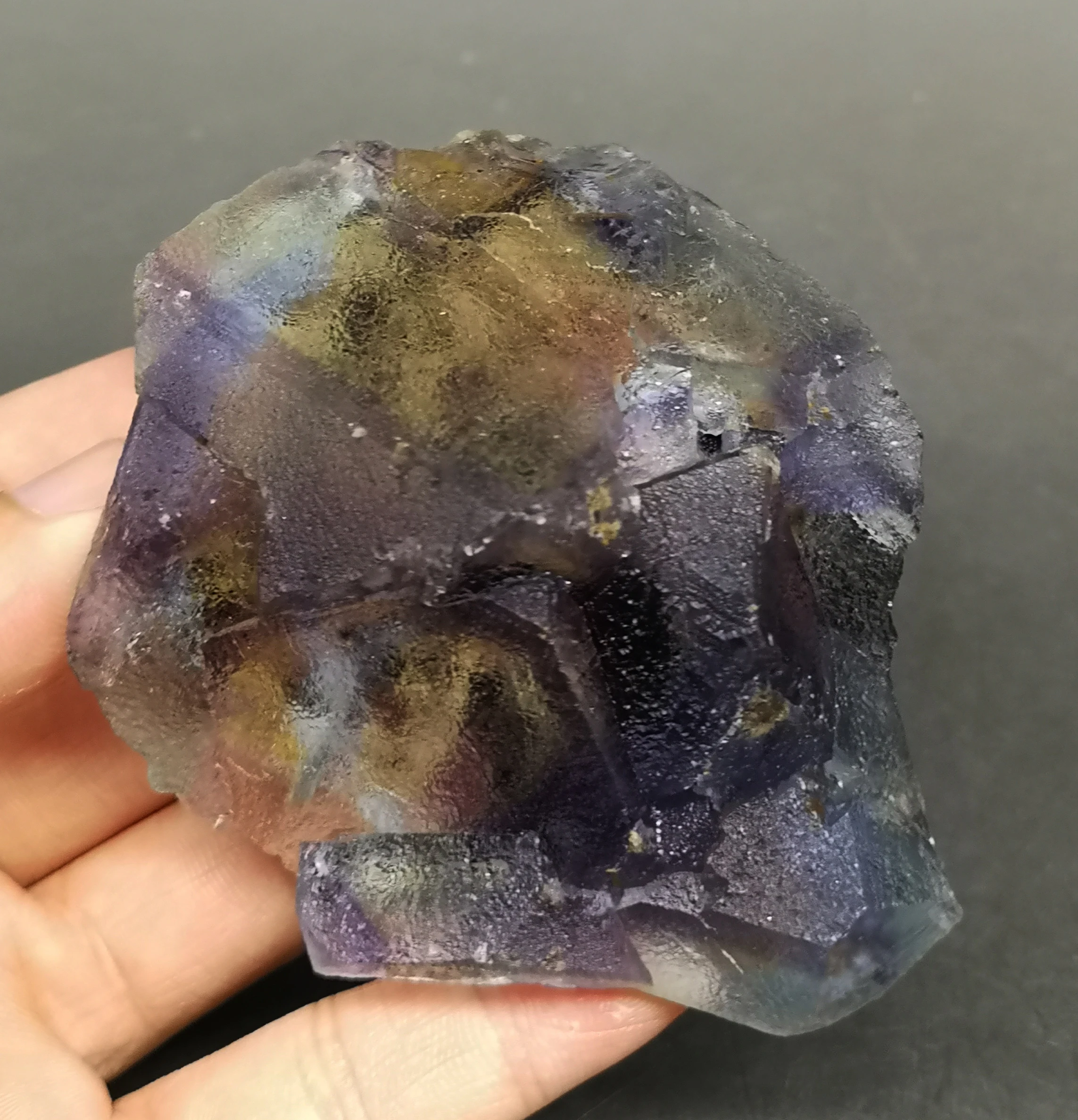 195 г Природный Флюорит минеральный кристалл образец камня и Кристалл заживляющий