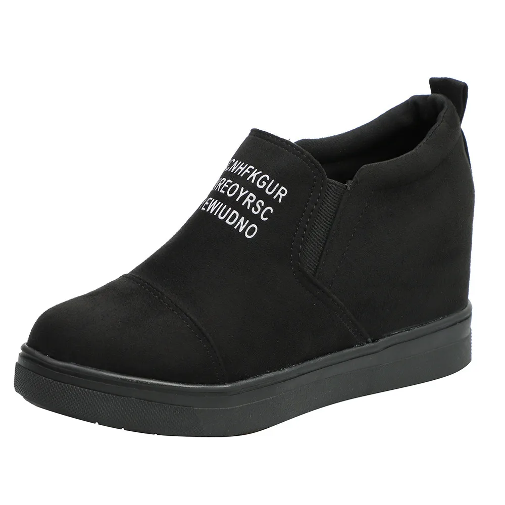 Women's Ladies Fashion Ankle Letter Increasing Wedges Martin Shoes Short Boots winter boots women warm snow#g8