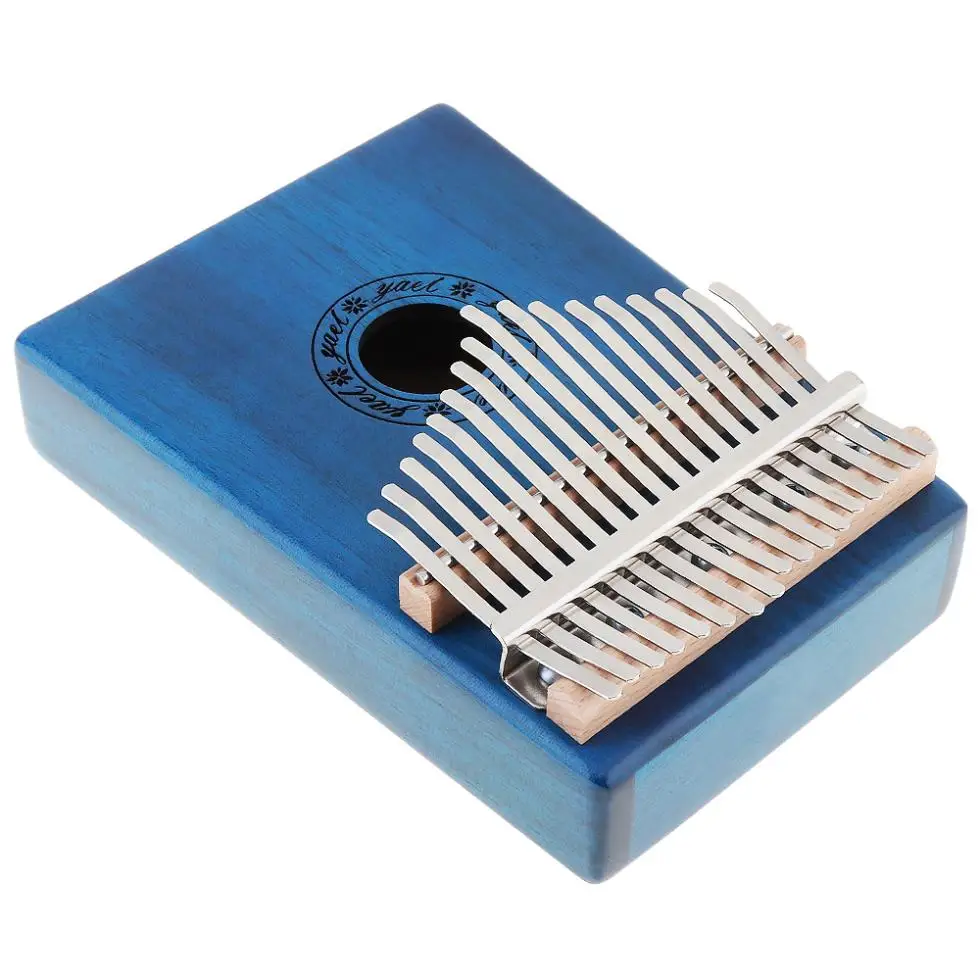 

Slade 17 Key Kalimba Single Board Mahogany Thumb Piano Mbira Natural Mini Keyboard Instrument with 7pcs Accessories