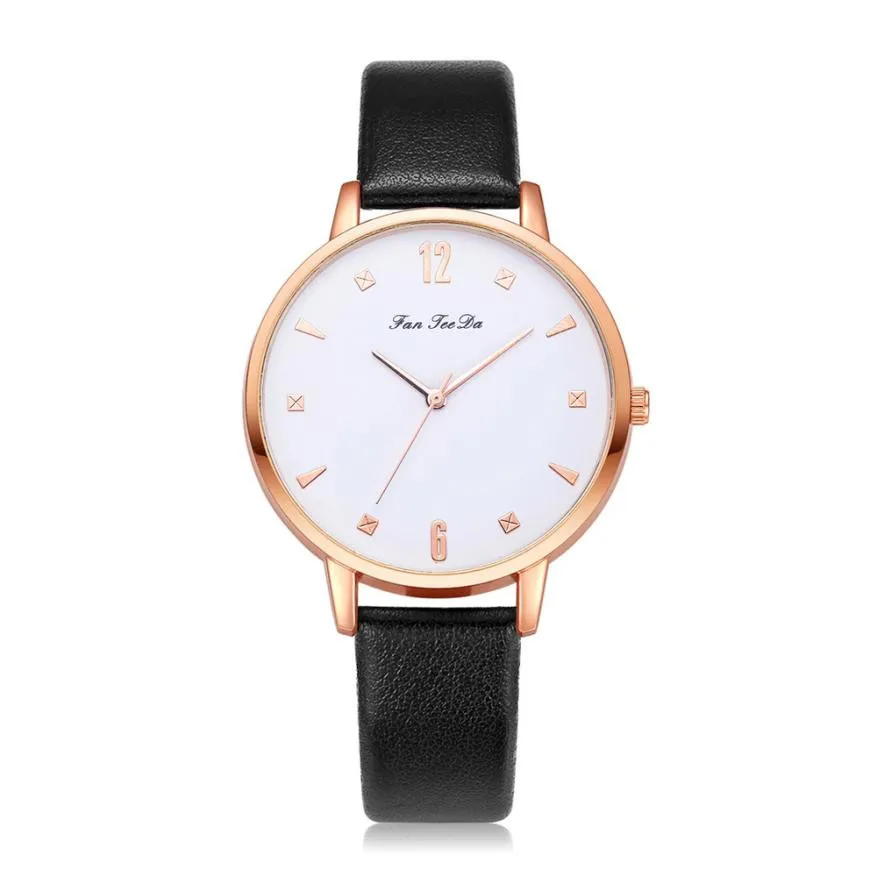 

TZ#501 Luxury Fashion Leather Band Analog Quartz Round Wrist Watch Watches