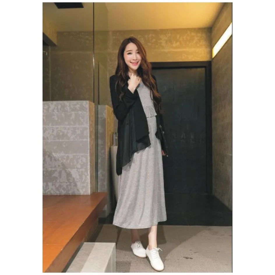 Женский кардиган с длинным рукавом и длинное платье для кормления | Мать ребенок