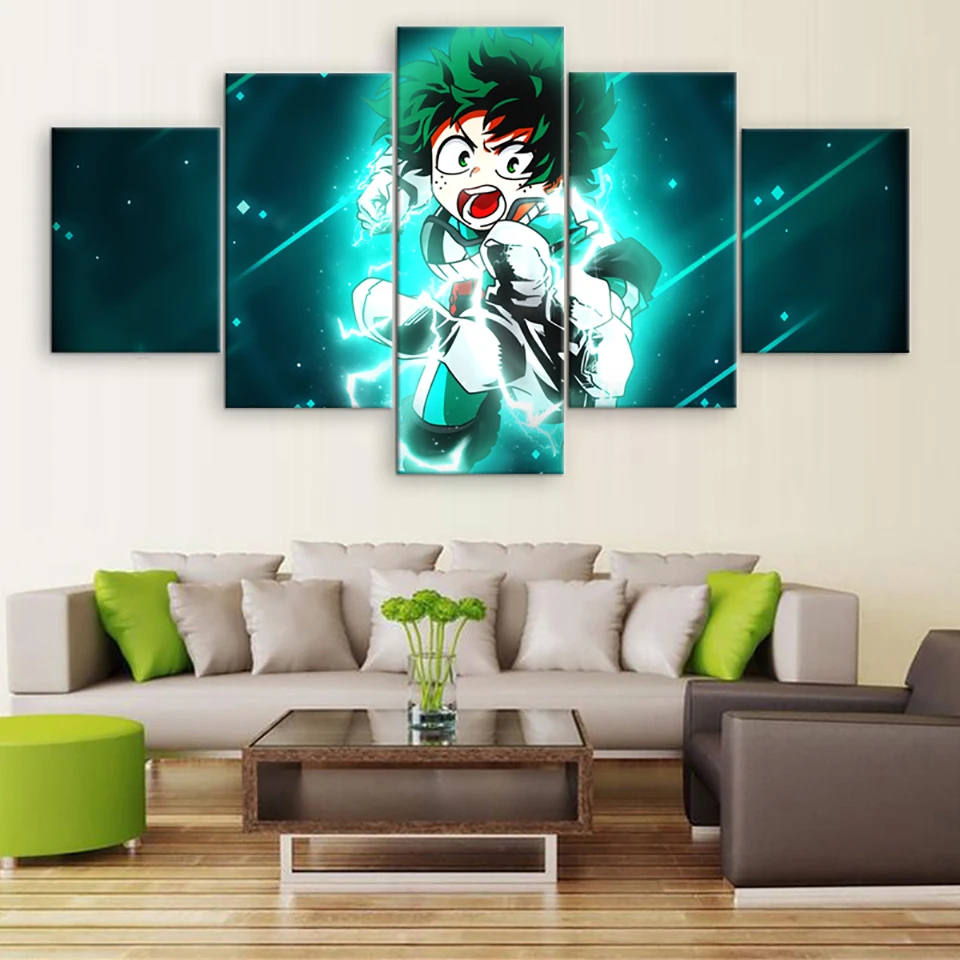 Модульная картина домашний Декор 5 Панель мой герой Wall Art Современная живопись