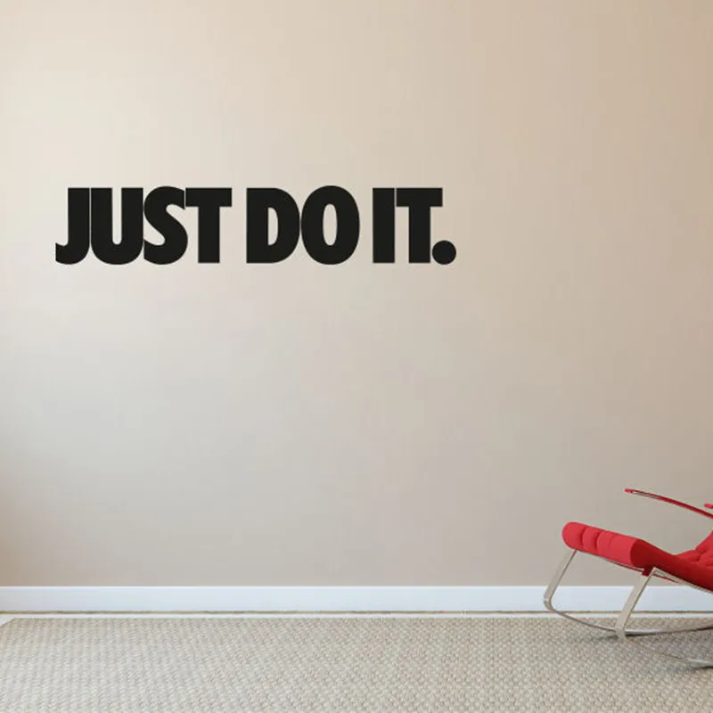 D346 &quotJust Do It&quot виниловая декоративная наклейка наклейки на стену для гостиной