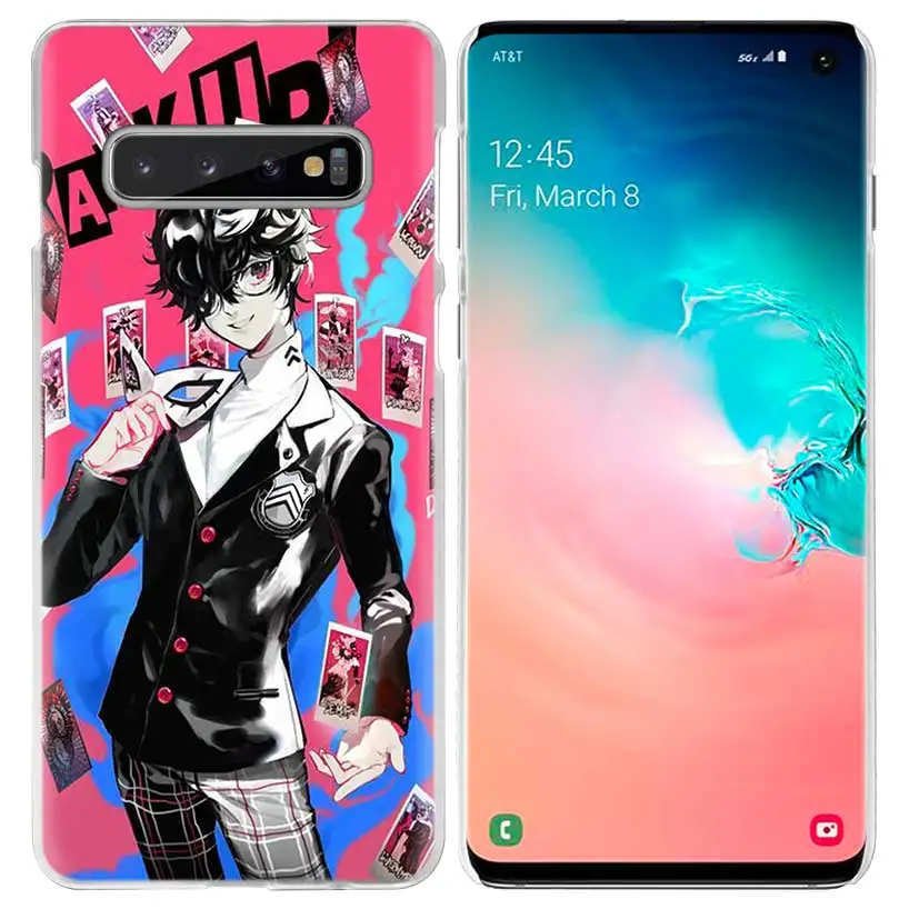 09 P5 Persona 5 чехол для samsung Galaxy S10 5G S10e S9 S8 M30 M20 M10 J4 J6 плюс J8 Note 8 9 чистой твёрдой ПВХ аниме чехол для телефона - Цвет: 09