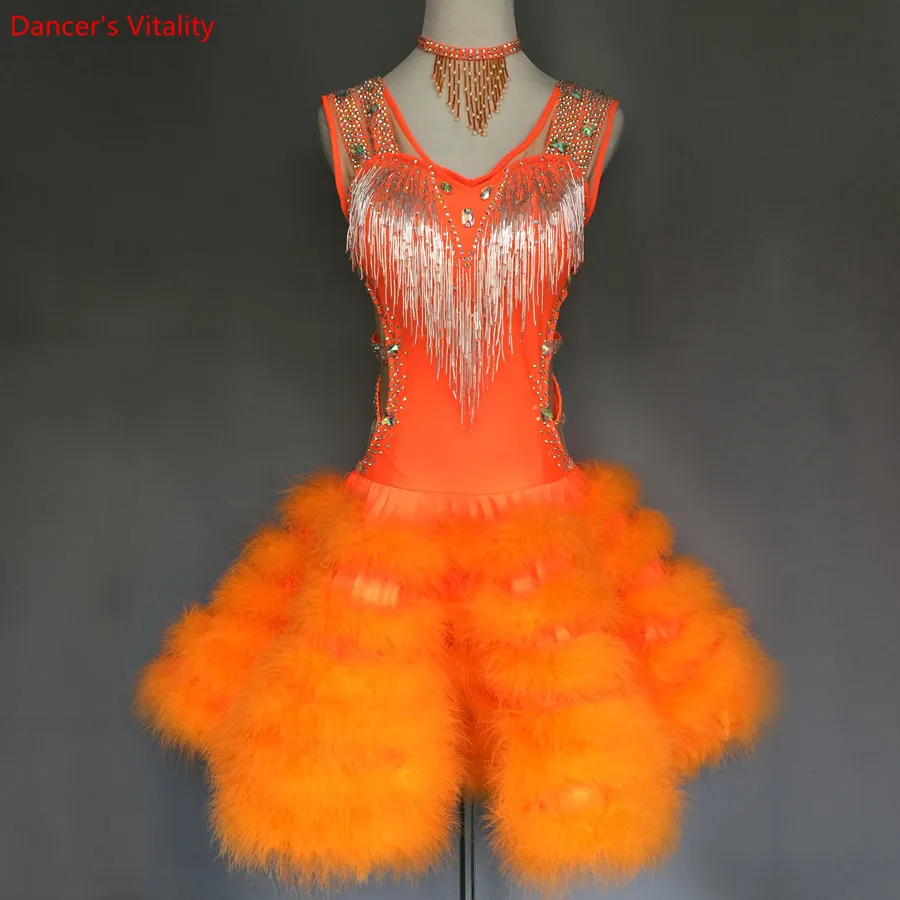 Женские и детские костюмы для латиноамериканских танцев роскошные сексуальные